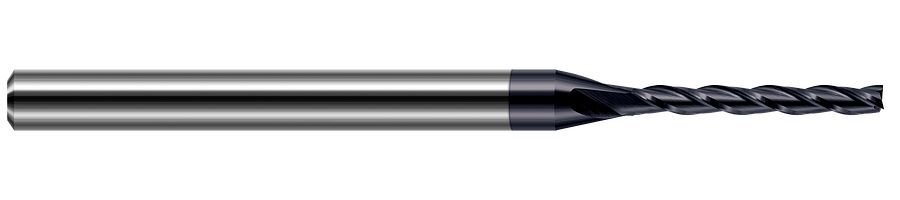 Picture of Harvey Tool 897940-C3 .040 Dia Carbide7x LOC LNG Flute EM, AlTiN End Mill Standard Flute Standard Helix Carbide AlTiN Single End Square Sharp